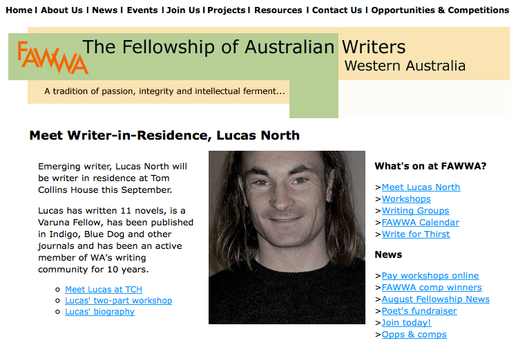 FAWWA website homepage